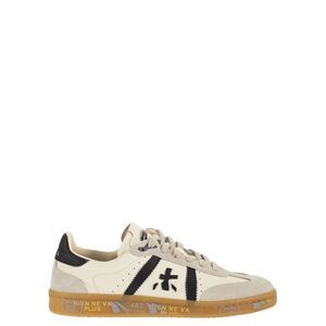 Premiata Women Bonnied - Leather Trainers With Contrasting Details